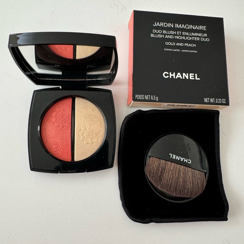 JARDIN IMAGINAIRE Blush and Highlighter Duo (Gold and Peach)
